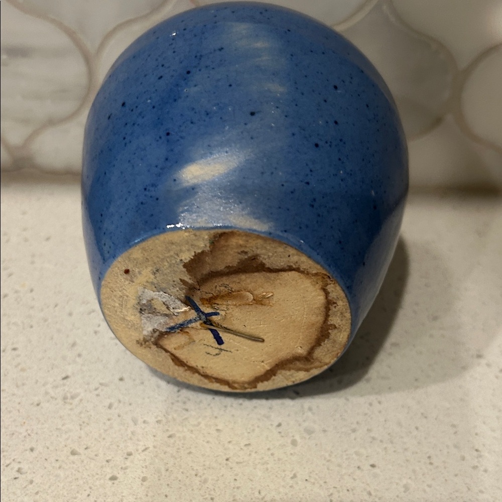Hand Crafted Deep Blue Ceramic Jug - Picture 6 of 14